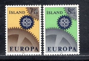 ICELAND SC# 389-90 FVF/MNH