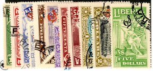 Liberia, Scott #o98-110, Used, complete set