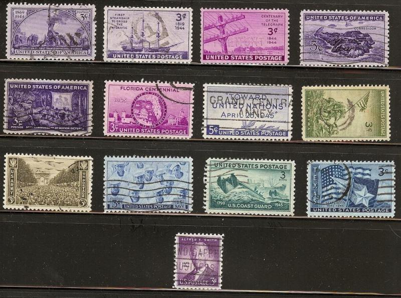 U.S. Used Collection Scott # 922 Through #938