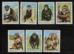 Guinea Bissau 457-63 Monkeys Mint NH