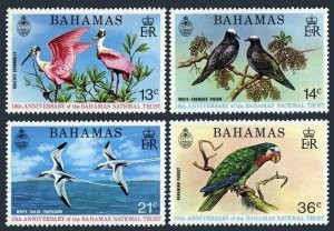 Bahamas 362-365,hinged.Mi 370-373. Protected Birds 1974.Spoonbills,Pigeon,Parrot