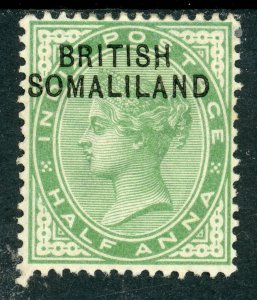 Somaliland 1903 British QV ½a Green  Scott 1 Mint 14 ⭐⭐⭐⭐