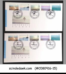 AUSTRALIAN ANTARCTIC TERRITORY - Set of 6 FDCs with Different Cancellation