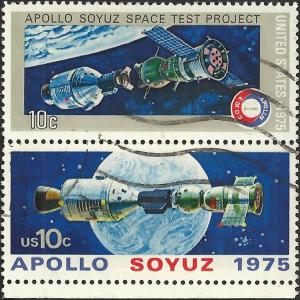 # 1569-1570 USED VERTICAL APOLLO SOYUZ