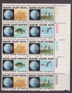 1410 - 1413  Plate Block of 10 MNH