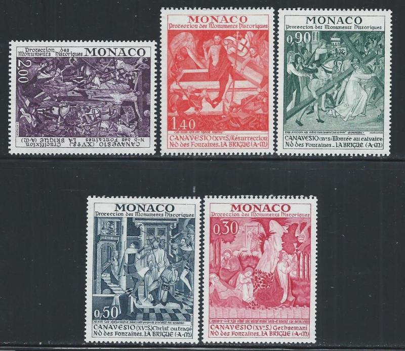 MONACO SC# 855-9 FVF/OG 1972