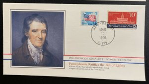 US #2278,1543 On Cover - Bicentennial of Constitution 1787-1987 [BIC84oE]