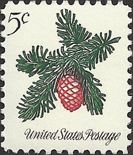 # 1257 MINT NEVER HINGED SPRIG OF CONIFER