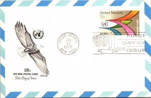 United Nations, New York, Government Postal Card, Worldwide First Day Cover