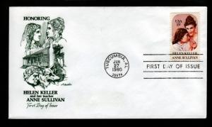 U.S. 1980 FDC Helen Keller Anne Sullivan!