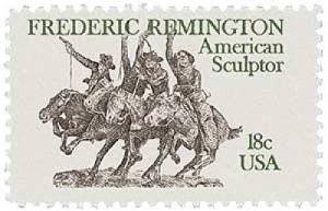 1981 Frederic Remington Sculptor Single 18c Postage Stamp, Sc# 1934, MNH, OG