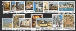 CYPRUS SG648/62 1985 SCENES AND LANDSCAPES MNH