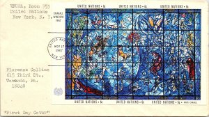 United Nations, New York, Worldwide First Day Cover, Art
