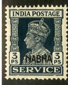 INDIA-NABHA STATE O40 MH SCV $1.25 BIN .70