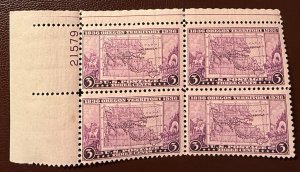 Scott #783 plate block F/VF MNH