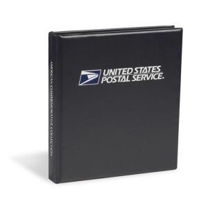 USPS 3 ring RED binder w/slipcase