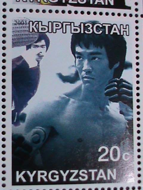 KYRGYZSTAN-2001- WORLD FAMOUS MOVIE STAR-BRUCE LEE-MNH SHEET VERY FINE