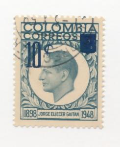 Colombia 1959  Scott 698 used - Jorge Eliecer Gaitan