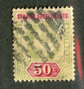 bcxx12694 Straits Settlements sc#101 used cat. $22.50