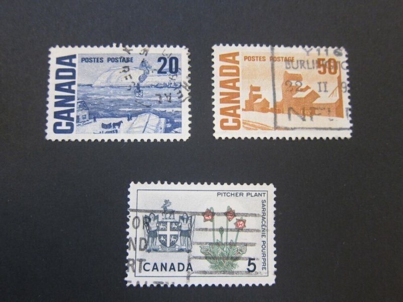 Canada 1966 Sc 427,464,465A FU