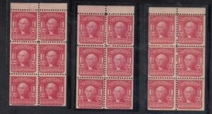 US 319 g,n,p Bureau & Regular Issues Mint H Set Of All 3 Shades Each F-VF...