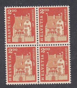 SWITZERLAND SC# 452 B/4  FVF/MOG