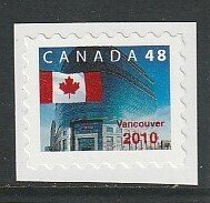 2003 Canada - Sc 1991 - MNH VF - 1 single - Definitive with Vancouver 2010 ovpt