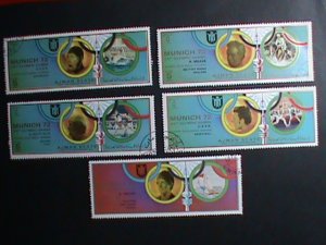 AJMAN OLYMPIC STAMP:1972 SUMMER OLYMPIC MUNICH'72-CTO-STAMP SET VERY FINE