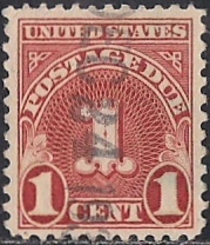 J80 1 cent Carmine XF used