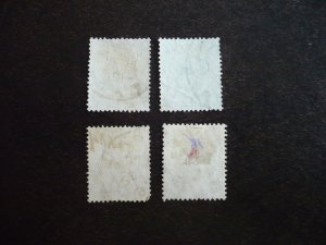 Stamps - East Africa Uganda - Scott# 31-33,35 - Used Part Set of 4 Stamps