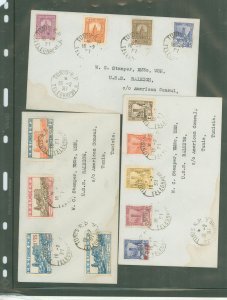 Tunisia  1938 3 covers addressed to American sailor