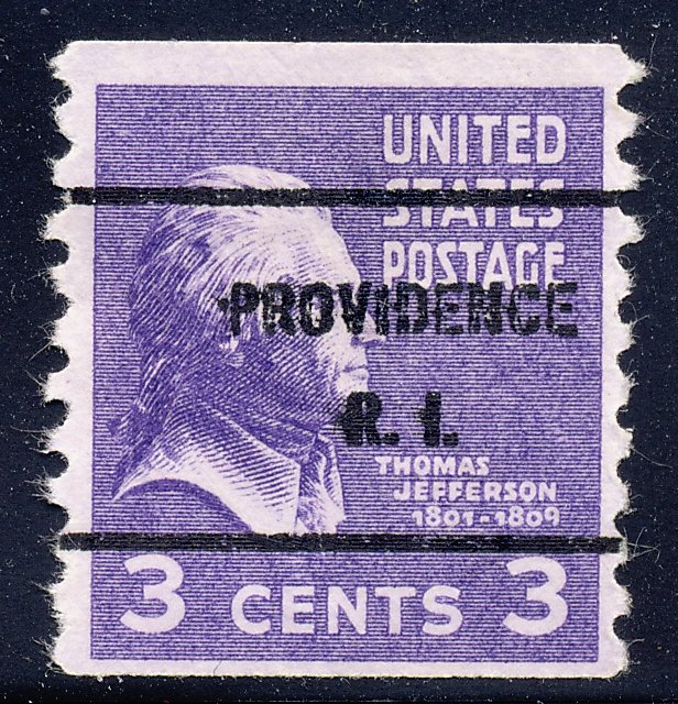 Providence RI, 842-61 Bureau Precancel, 3¢ coil Jefferson