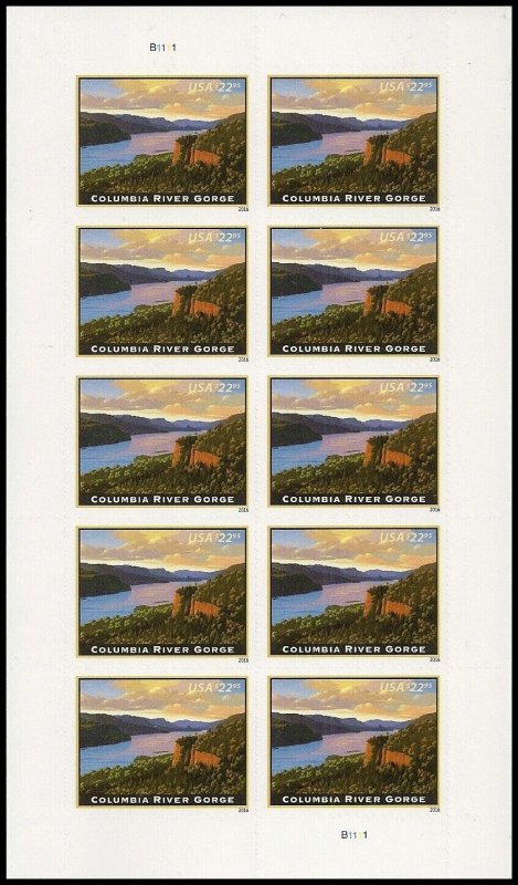 US 5041 Express Mail Columbia River Gorge $22.95 sheet 10 MNH 2016