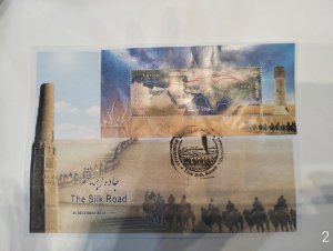 KV)2018 IRAN, FIRST DAY COVER COMMEMORATING THE SILK ROAD, FROM TEHRAN TO TEHRAN