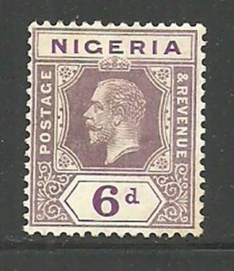 Album Treasures Nigeria Scott # 28 6p George V Mint Hinged