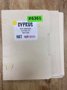 Collections For Sale, Cyprus (6361)  1903-1971