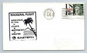 1972 Inaugural Flight Eastern Airlines - Minneapolis to Kingston - F8729