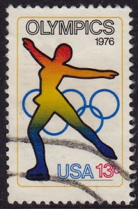 USA - 1976 - Scott #1698 - used - Sport Figure Skating