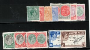 St Kitts & Nevis #79 - #90 Very Fine Mint Set