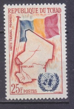 1961 Chad 67 Republic joining the UN