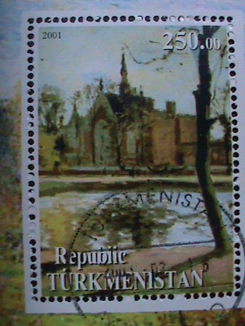 TURKMENISTAN-2003- PAINTING- SUMMER--BY CAMILLE PISSARRO CTO S/S VERY FINE