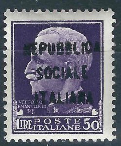 Italy Socialist Republic SAGGI Sas P3 Local MNH VF 1944 SasCV €5500