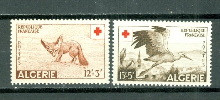 ALGERIA RED CROSS #B88-89...SET...MINT...$18.00