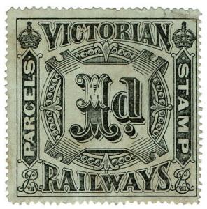 (I.B) Australia - Victoria Railways : Parcel Stamp 1d (1902)