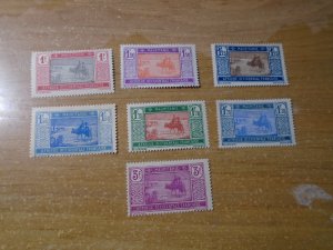 Mauritania  #  46-51/53   glazed gum