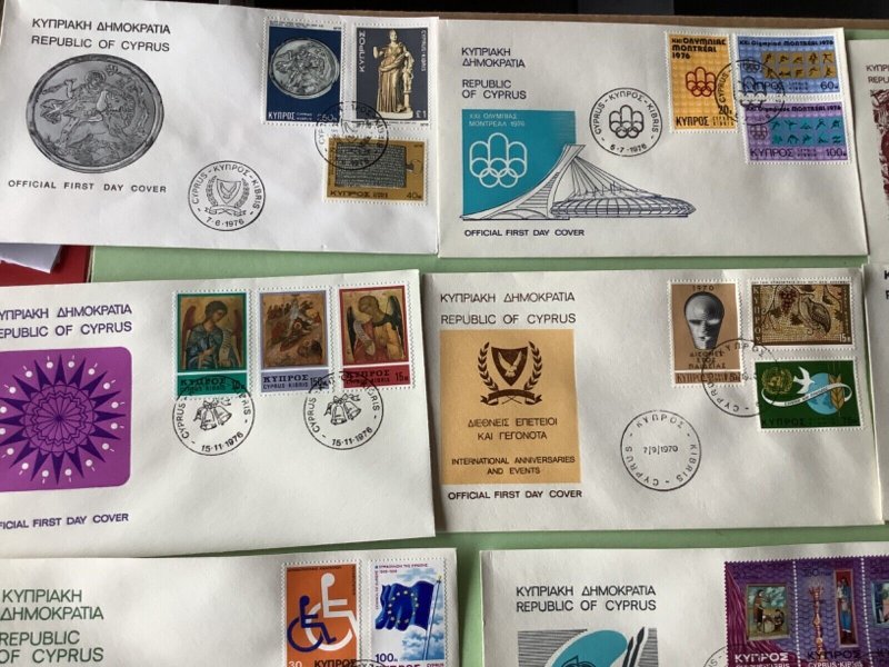 Cyprus first day covers 16 items Ref A1919