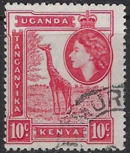Kenya UT 104 Used 1958 issue (102)(ad4630)