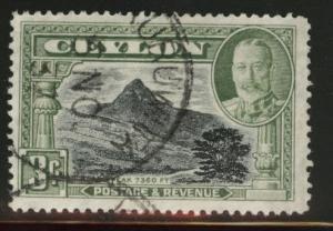 CEYLON Scott  265a KGV used 1935 perf 14