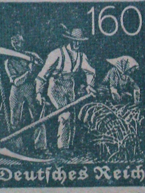 ​GERMANY 1921 SC#149 OVER 100 YEARS OLD STAMPS- FARMERS- PLATE BLOCKS OF 6-MNH