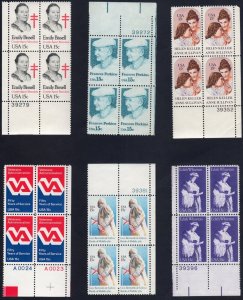 Scott #1821-1823-1824-1825-1826-1832 (1980 issues) Plate Block of 4 Stamps MNH